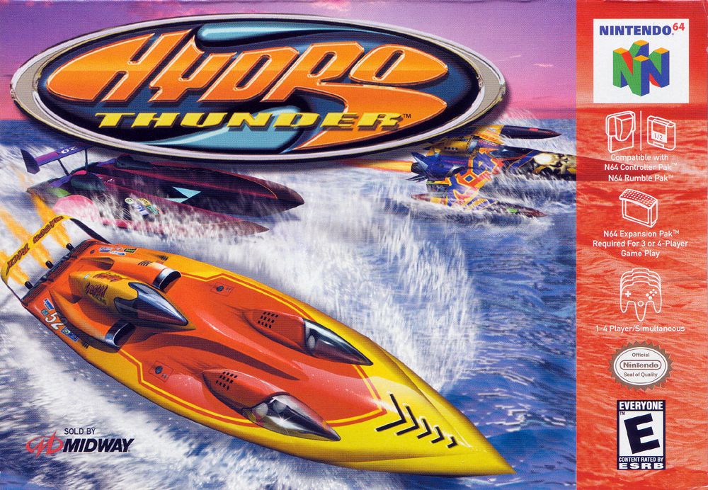 Hydro Thunder box art for Nintendo 64